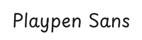 Playpen Sans Font Thumbnail