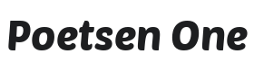 Poetsen One Font Thumbnail