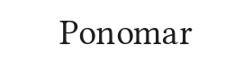 Ponomar Font Thumbnail