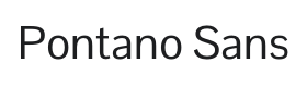 Pontano Sans Font Thumbnail