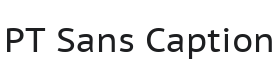PT Sans Caption Font Thumbnail