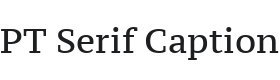PT Serif Caption Font Thumbnail