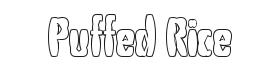 Puffed Rice Font Thumbnail