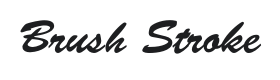 QT Brush Stroke Font Thumbnail