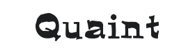 Quaint Font Thumbnail
