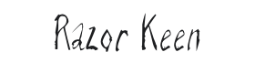 Razor Keen Font Thumbnail