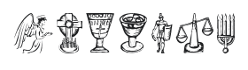 Religious Symbols Font Thumbnail