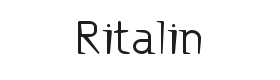 Ritalin Font Thumbnail