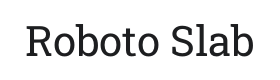 Roboto Slab Font Thumbnail