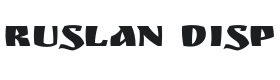 Ruslan Display Font Thumbnail