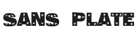 Sans Plate Caps Font Thumbnail