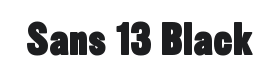 Sans Thirteen Black Font Thumbnail
