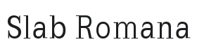 Slab Romana Font Thumbnail