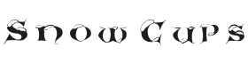 Snow Cups Caps Font Thumbnail