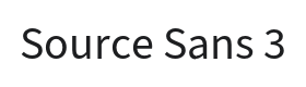 Source Sans 3 Font Thumbnail