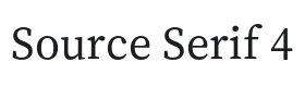 Source Serif 4 Font Thumbnail