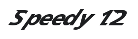 Speedy 12 Font Thumbnail
