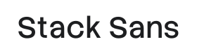 Stack Sans Font Thumbnail