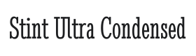 Stint Ultra Condensed Font Thumbnail