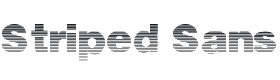Striped Sans Black Font Thumbnail