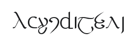 Tengwar 3 4 5 Font Thumbnail