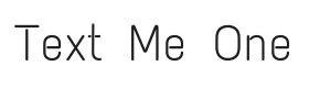 Text Me One Font Thumbnail