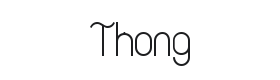 Thong Font Thumbnail