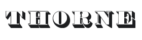 Thorne Shaded Font Thumbnail
