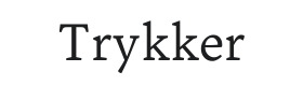 Trykker Font Thumbnail