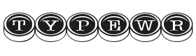 Typewriter Keys Font Thumbnail
