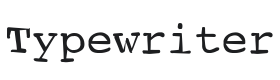 Typewriter Scribbled Font Thumbnail