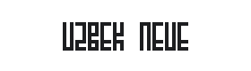 Uzbek Neue Luxation Font Thumbnail