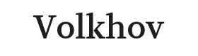 Volkhov Font Thumbnail