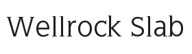Wellrock Slab Font Thumbnail