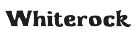 Whiterock Font Thumbnail