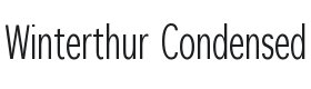 Winterthur Condensed Font Thumbnail