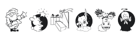 Xmas Promotions Symbols Font Thumbnail