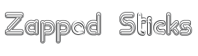 Zapped Sticks Font Thumbnail